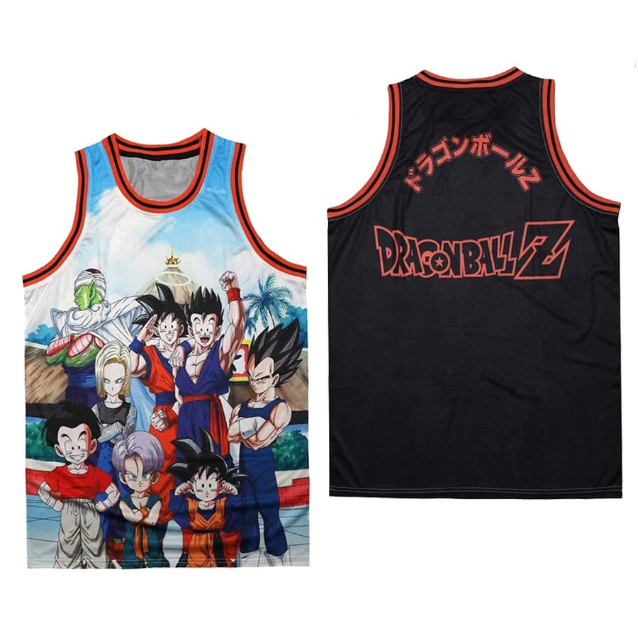Bandai Tenkaichi Budokai Dragon Ball Z Anime Allover Print Gilet Athleisure pour adultes et enfants,