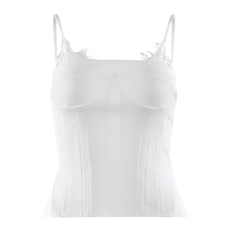 Nouvelle collection Printemps-Été 2026 : Haut à bretelles uni tendance pour femme