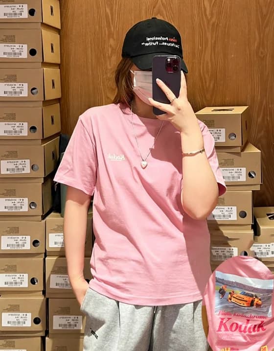Marque de mode rétro américaine KODA - T-shirt en pur coton, version homme et femme, haut tendance a