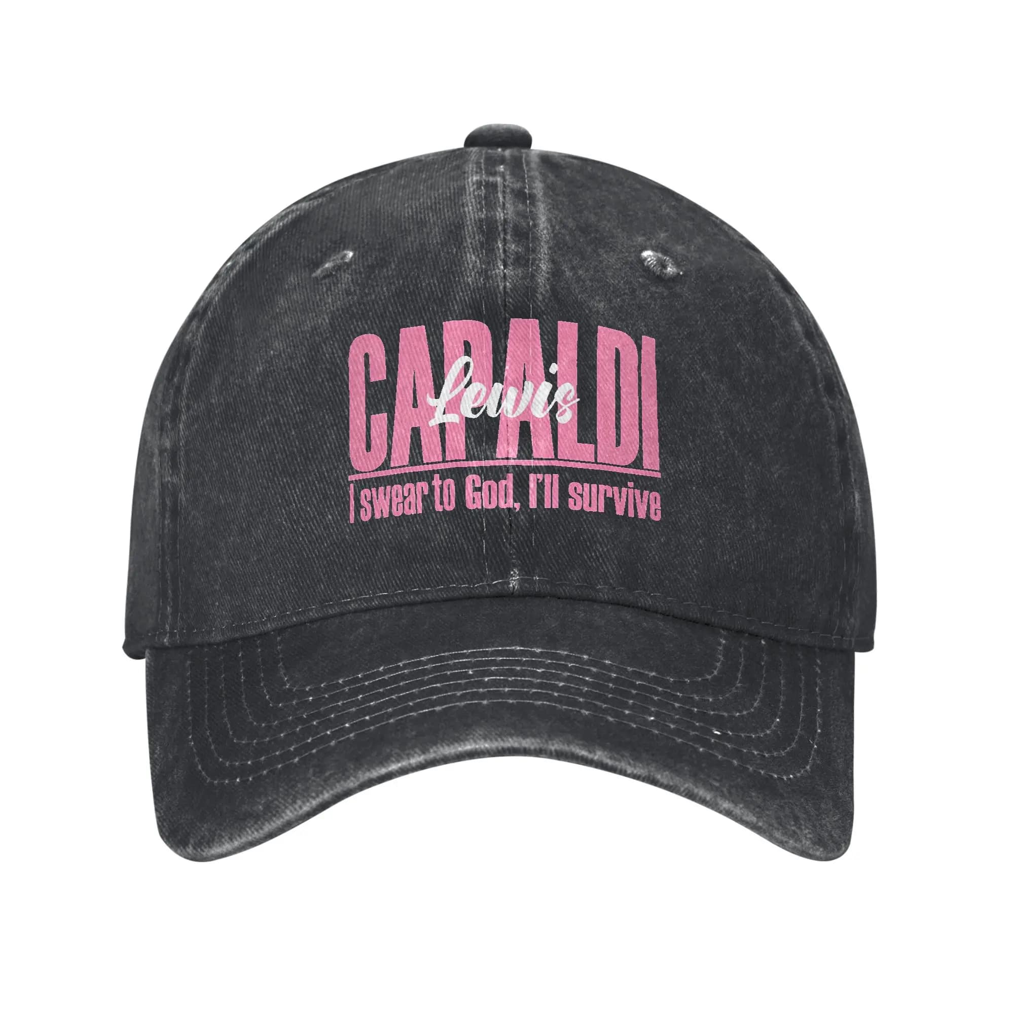 Chanteur Lewis C-Capaldi World Tour 2025 Sun Casquette de baseball Mode Unisexe Hommes Lavé Gym en p