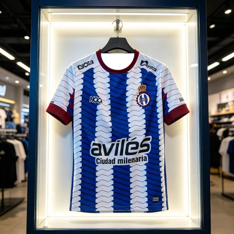 Nouveau maillot de football Real Avilés Espagne 2026 pour homme, t-shirt à séchage rapide, respirant