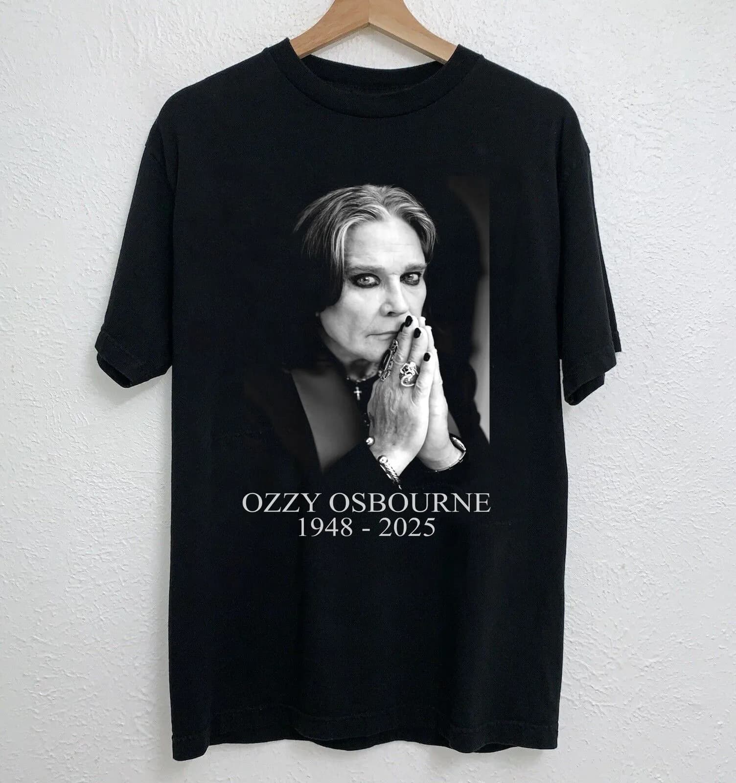 Rappelant du T-shirt Ozzy Osbourne 1948-2025 Merci pour vos souvenirs. Femme homme Fans graphiques t