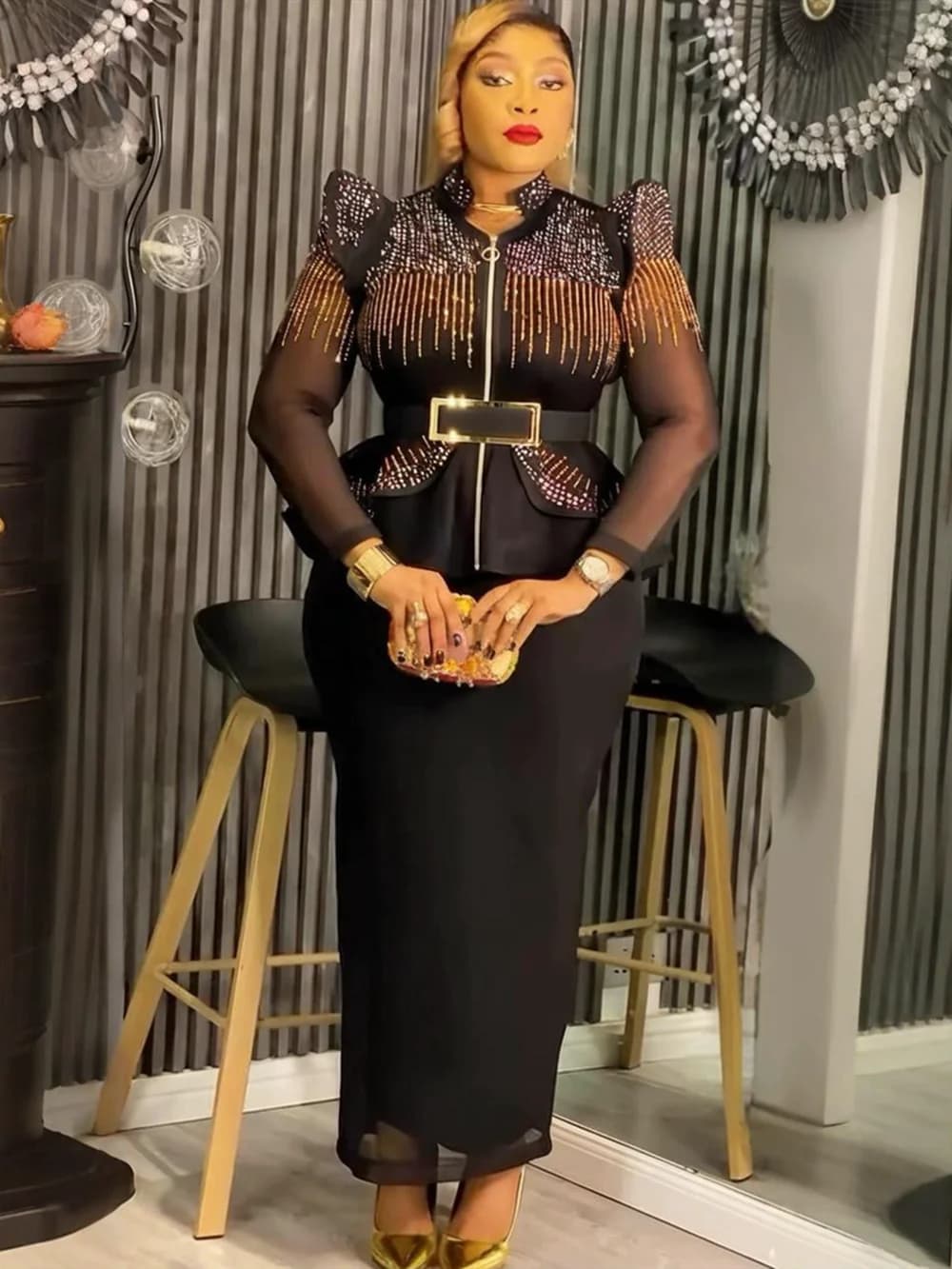Vêtements africains pour femmes, ensemble 2 pièces, hauts et jupes, costumes Dashiki Ankara, tenues 