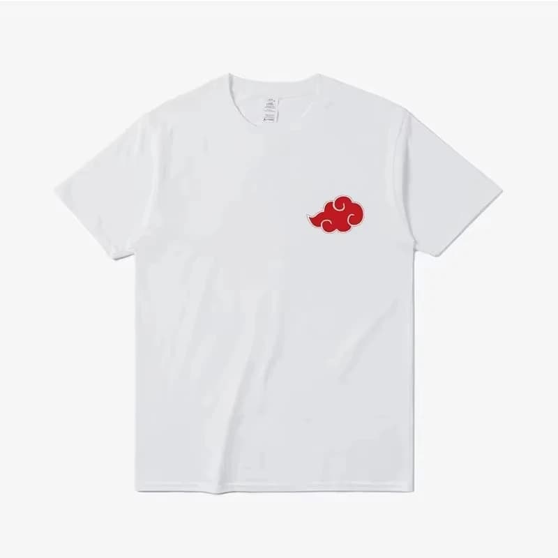 T-shirts pour hommes avec imprimé de symboles de nuages Akatsuki, anime japonais, streetwear, t-shir