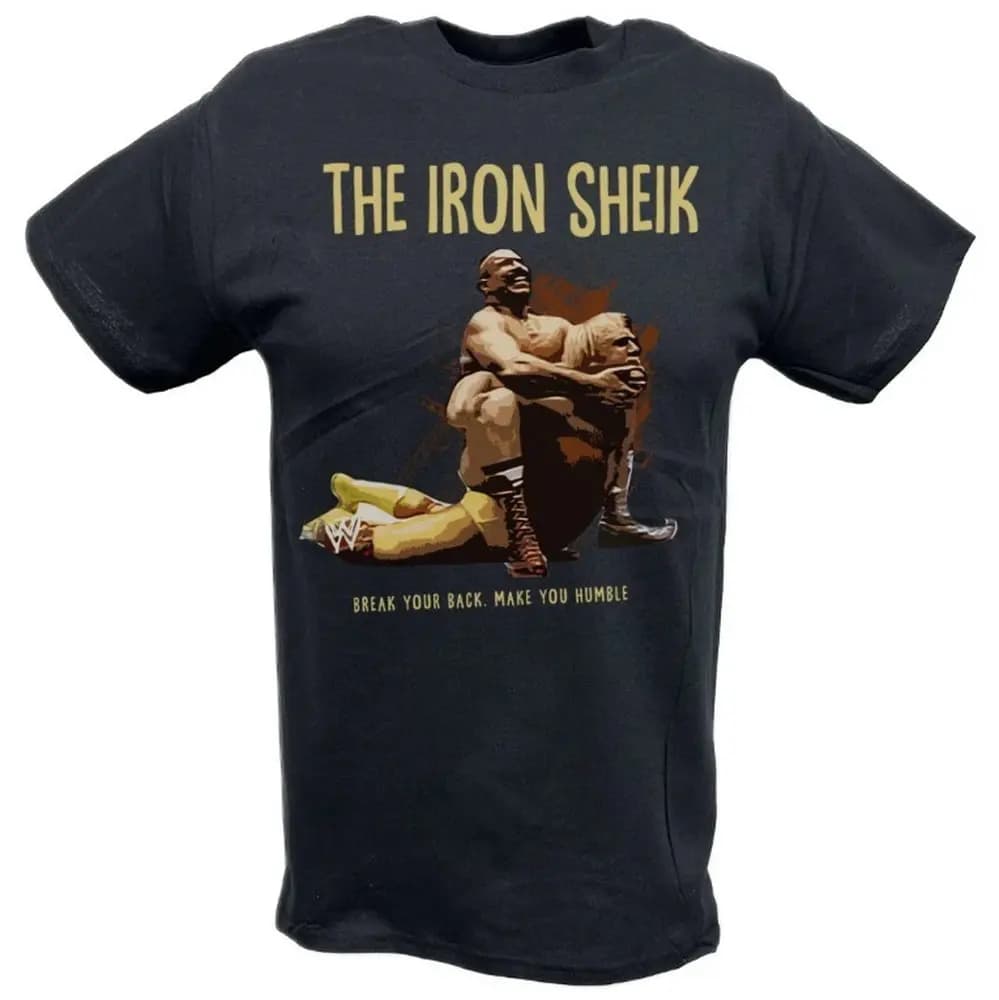 2025 offre spéciale t-shirts Iron Sheik Hulk Hogan.Camel embrayage T-Shirt 00009548 # Un t-shirt de 