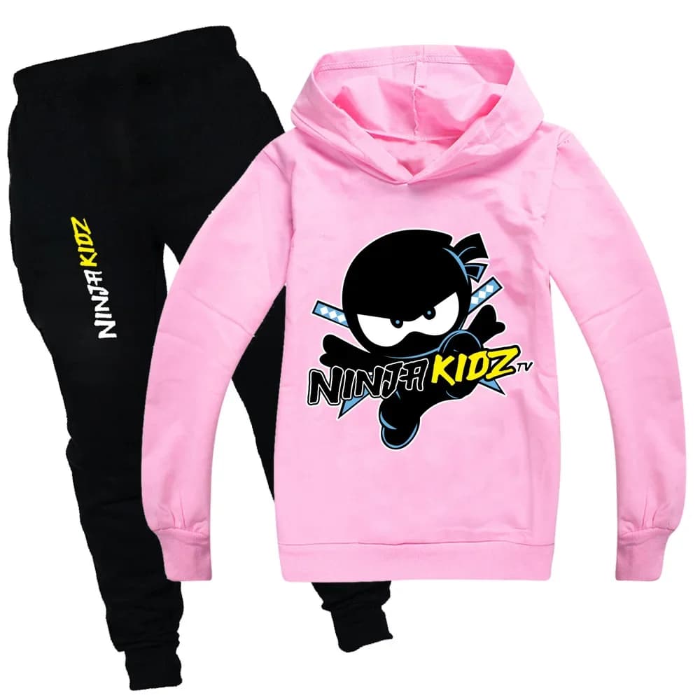 Ninja garçons vêtements ensemble printemps automne pulls à capuche de mode survêtement NINJA KIDZ T-