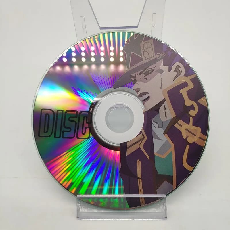 Disque de rôle Cosplay Anime Jojo's Bizarre Adventure Kujo Jotaro platine étoile mémoire CD accessoi