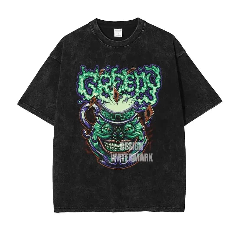 Anime y-yu Gi Oh t-shirts surdimensionné Vintage lavé Yugi Muto T-shirt Manga Joey Wheeler T-shirt H