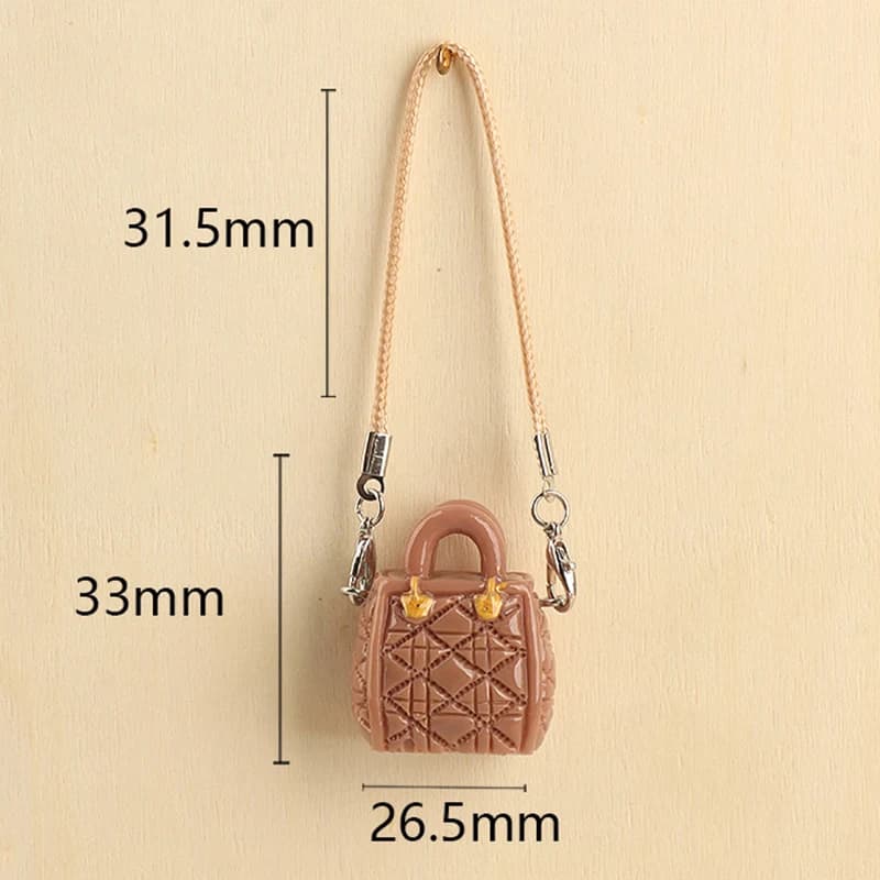Accessoire pour maison de poupée bricolage - Sac à chaîne à bandoulière pour poupée