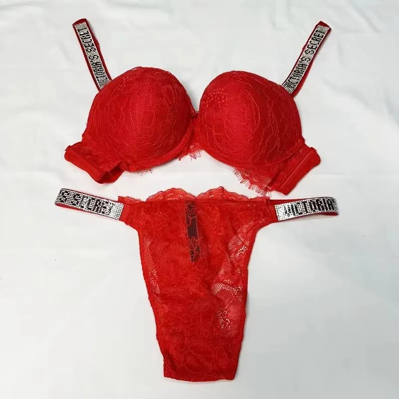 Ensemble de lingerie sexy Victoria's Secret pour femme, nouveau, confortable, push-up, ajustable, re