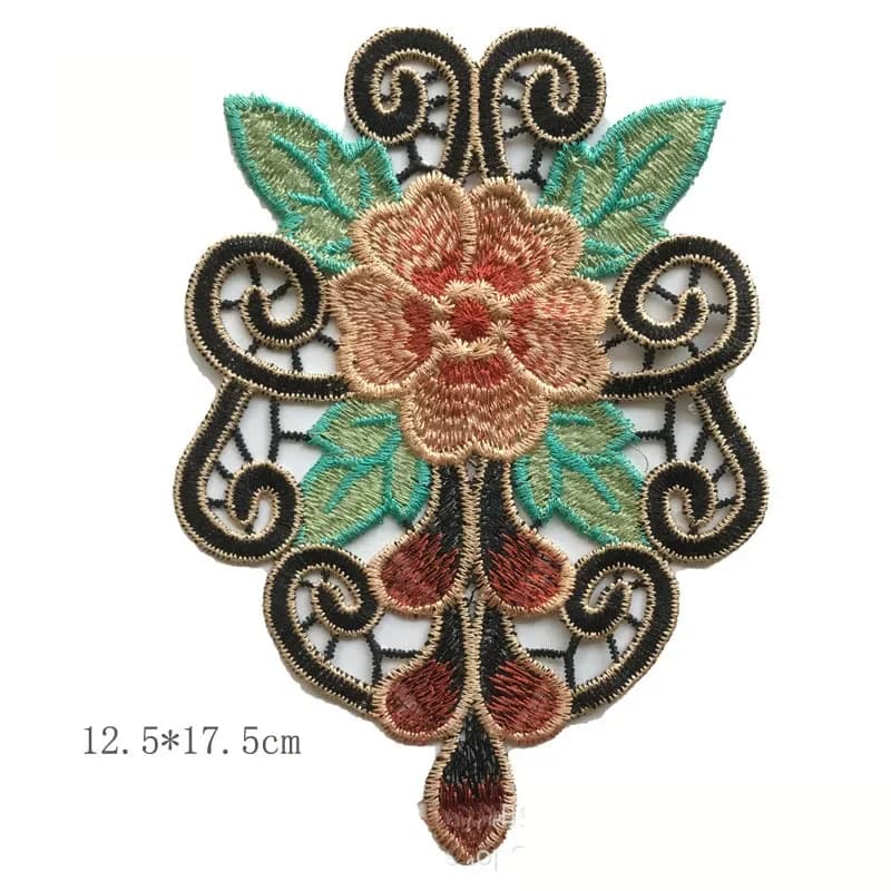 Patchs brodés de fleurs pour vêtements, bricolage, couture sur broderie, robes ropa, applications fl