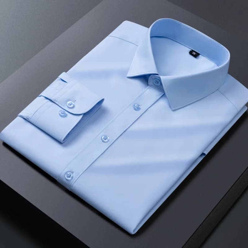 8XL hommes chemises à manches longues grandes tailles Anti-rides hommes d'affaires chemise à manches