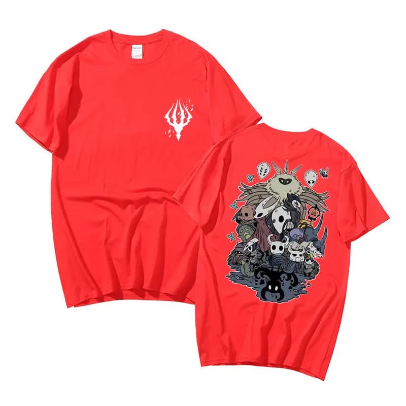 T-shirt en coton Anime Hollow Void Knight pour hommes et femmes, Streetwear manga, Harajuku Respzed,