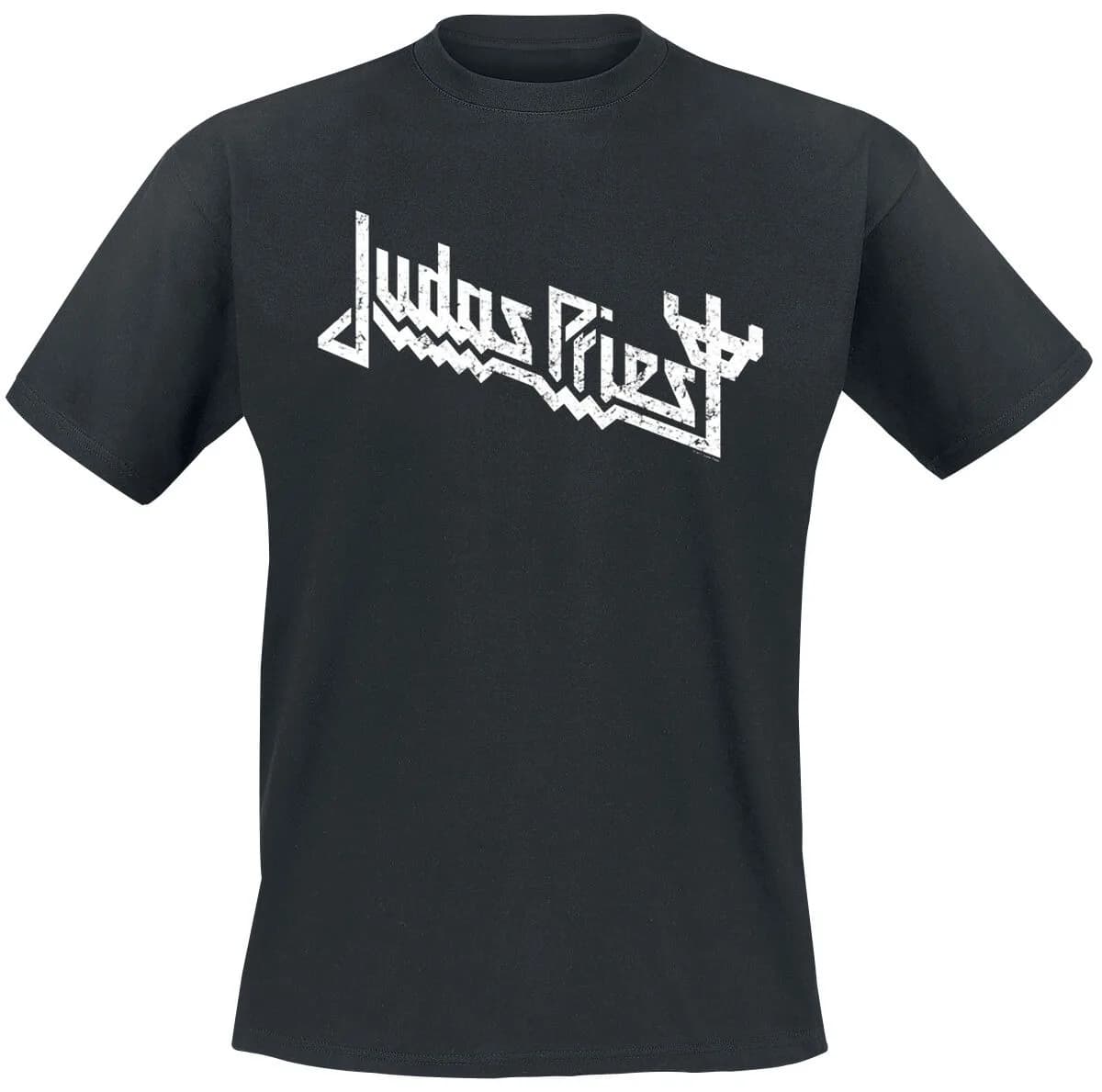 T-shirt imprimé avec logo Trident de Judas Priest, 100% coton, décontracté et neutre, streetwear Hea