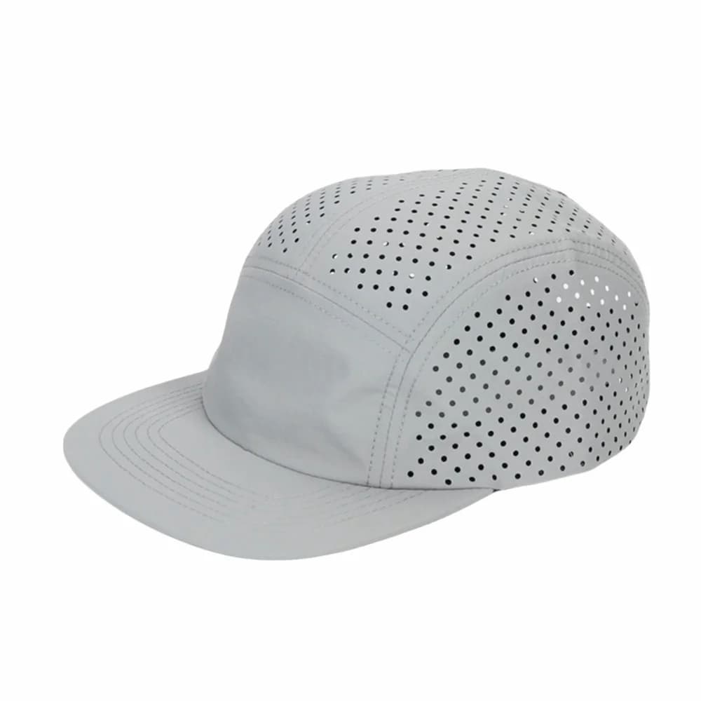 Casquette de baseball ventilée à séchage rapide, casquette de sport souple à 5 panneaux, protection 
