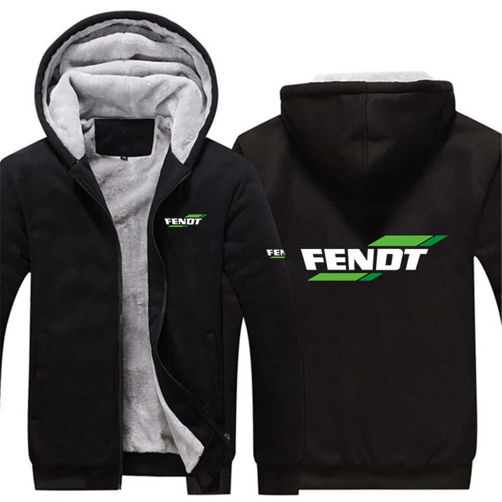 Sweat-shirt à capuche en polaire pour tracteur agricole, décontracté, Slim, épais et chaud, coupe-ve