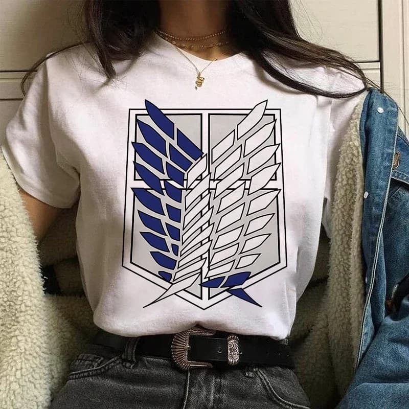 Levi Ackerman T-Shirt attaque sur Titan Anime T-Shirt bande dessinée japonais graphique dessin animé