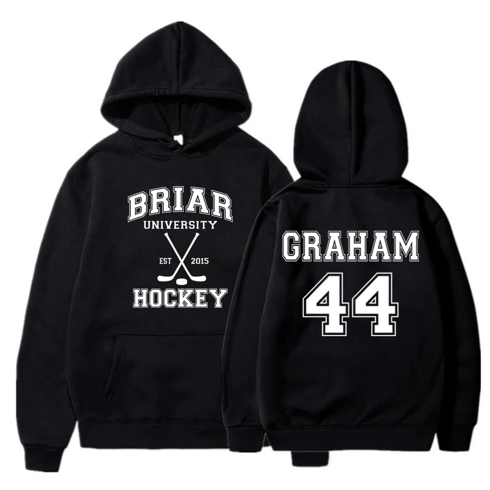 Briar University Graham 44 Hockey 2 Side Hoodies Off Campus Hockey Romance Hoodie Unisexe Sweat-shir
