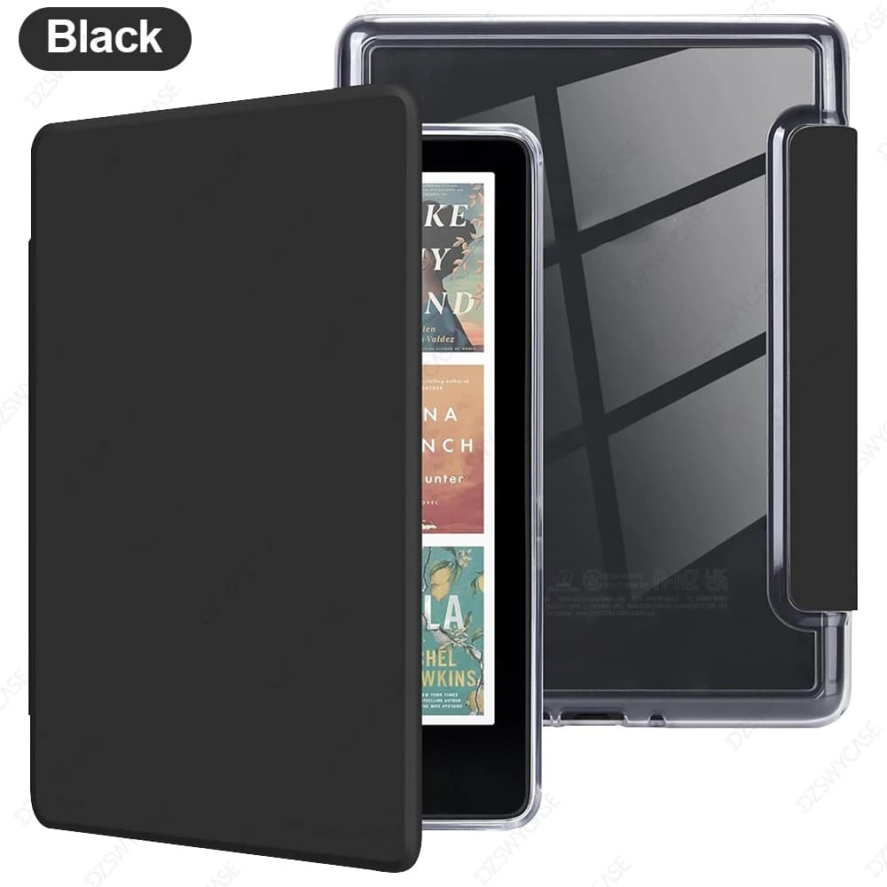 Coque pour Kindle Paperwhite 12e génération 2024 7 pouces SA568B/SA569P, cuir PU léger et coque arri