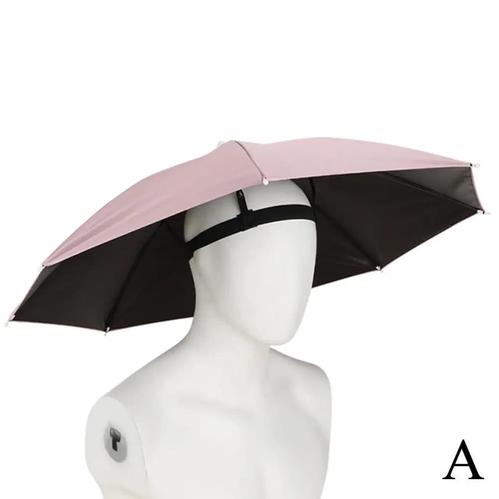 Chapeaux parapluie pour femmes et hommes, design mains libres avec bandeau réglable, casquette anti-