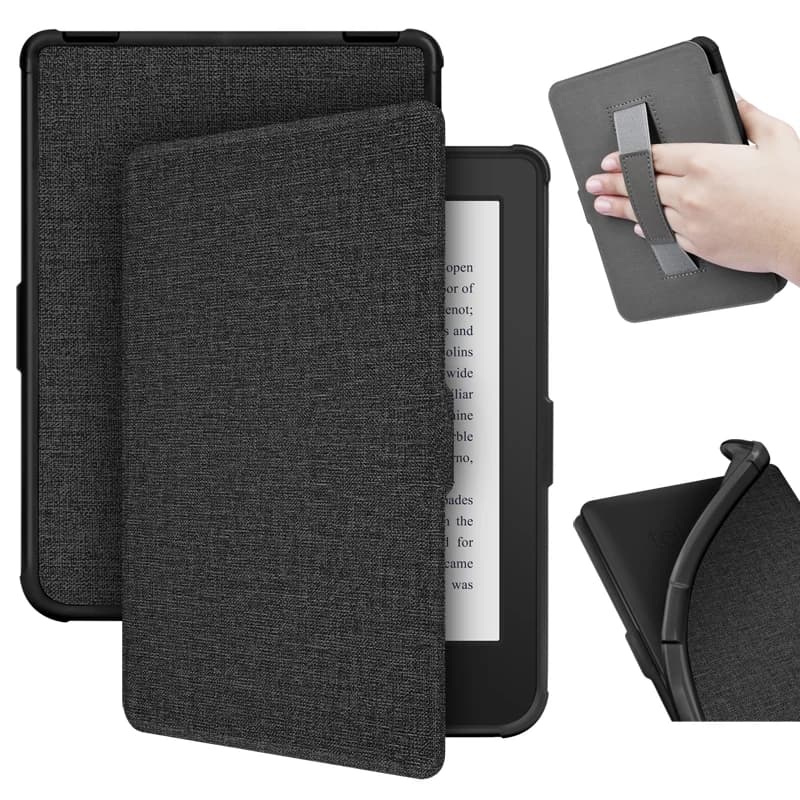 Étui souple en tissu avec dragonne pour Kobo 1/2/3, housse intelligente pour LAS 37vision 1/2/3/4, c