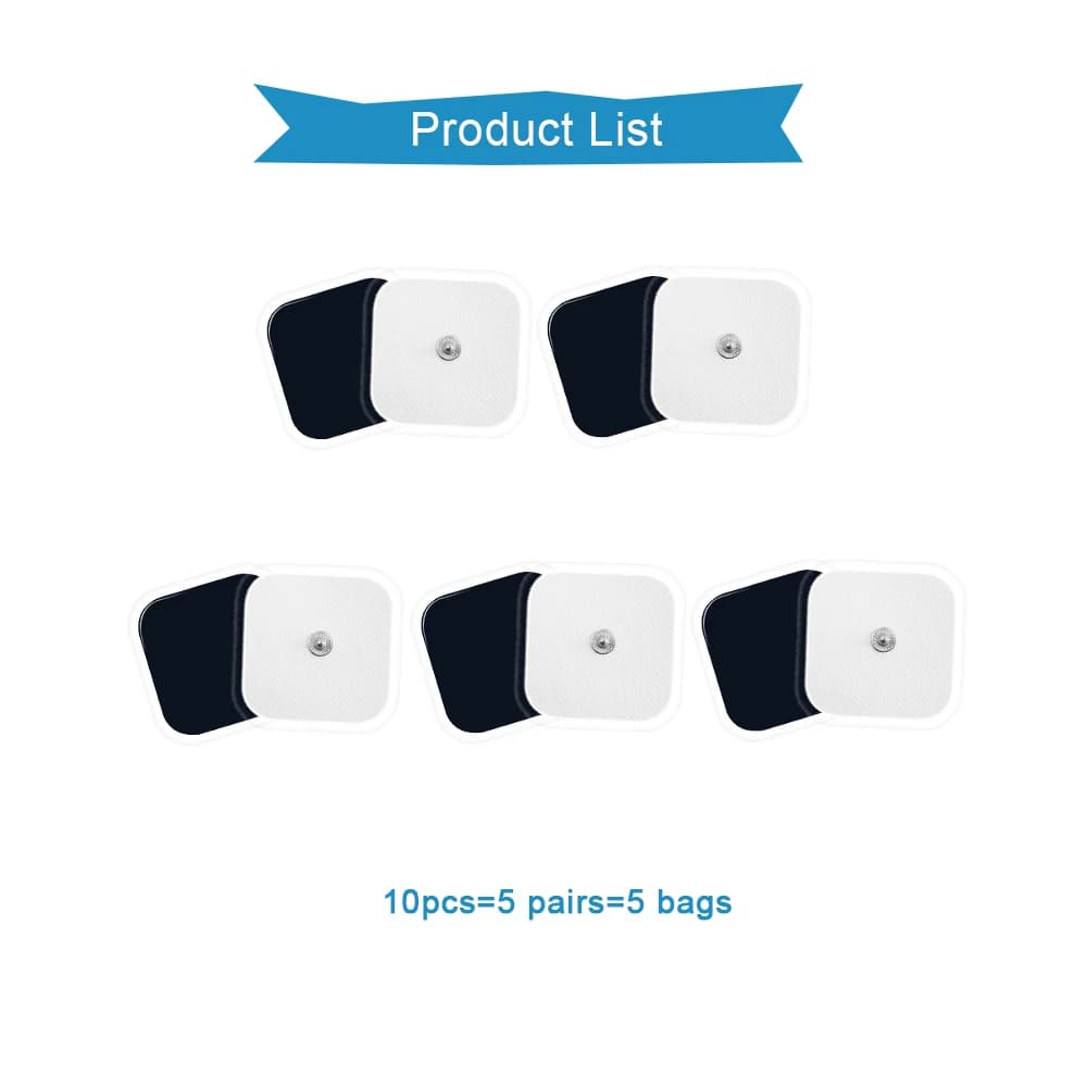 Tampons de remplacement pour unité TENS, 10/20/50/100 pièces, électrodes auto-adhésives, électrodes
