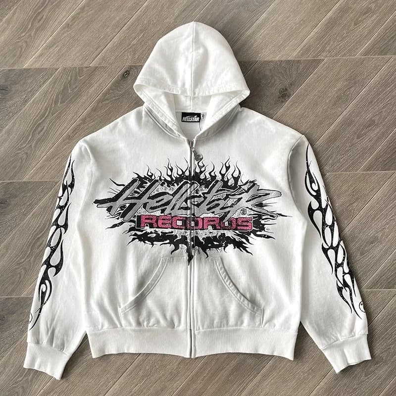 Sweat à capuche en polaire HS Flame Glitter Zip-Up Glitter