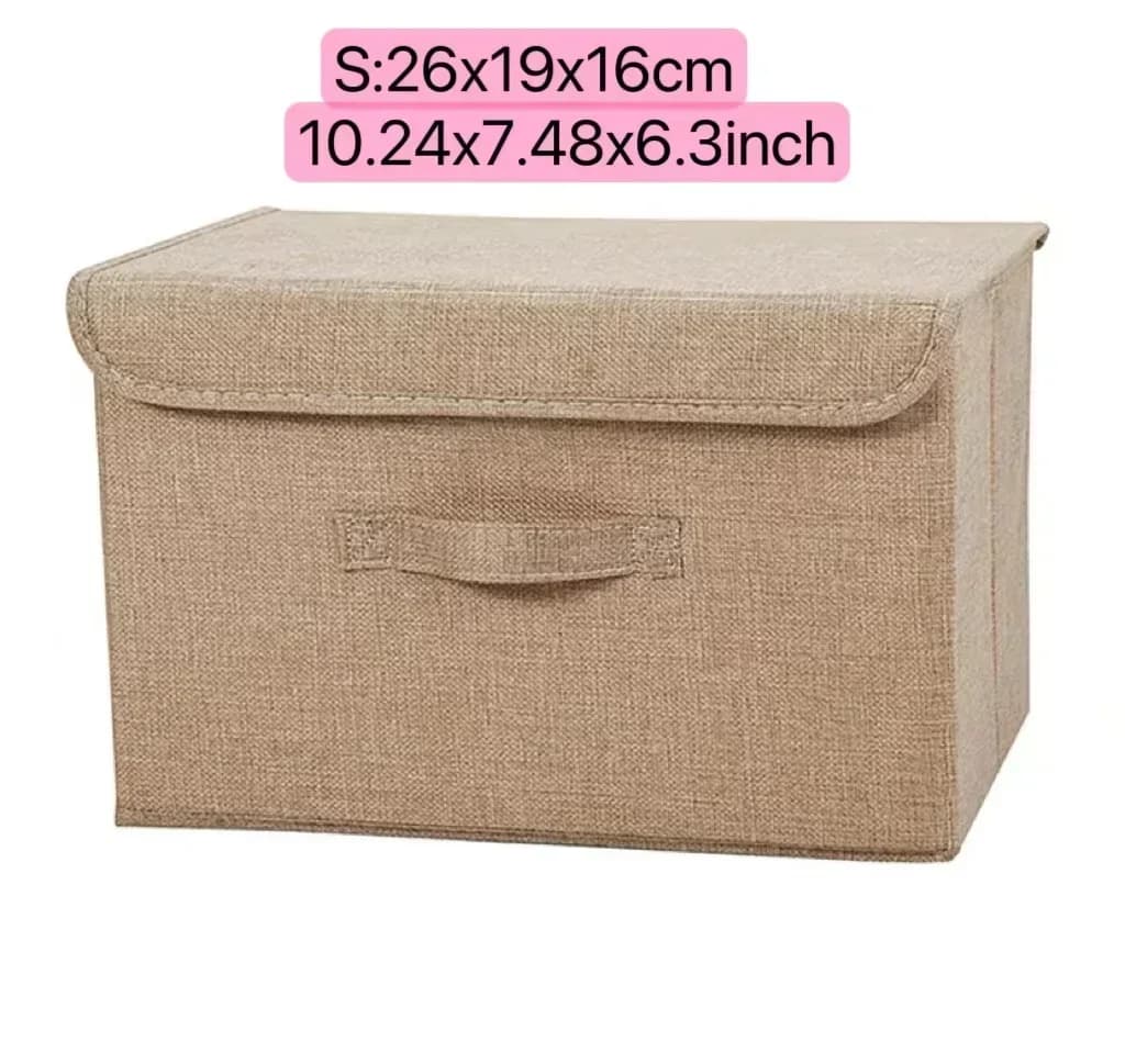 Panier de rangement grande capacité avec couvercles, boîte de rangement pliable pour articles divers