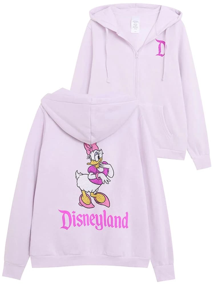 Disneyland Walt Disney monde Daisy Donald Duck lettre diamants polaire sweat veste unisexe femmes à