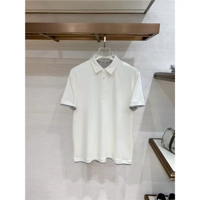 Chemise décontractée italienne BC 26SS à manches courtes, chemise POLO