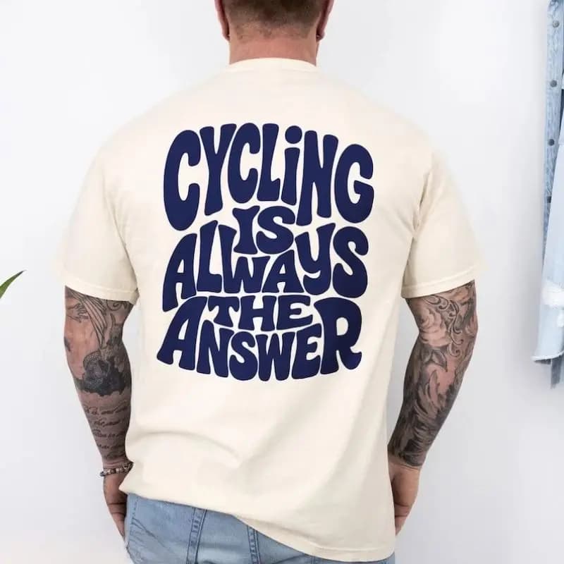 T-shirt drôle pour les amateurs de vélo de route, cadeau pour cycliste, t-shirt vintage pour cyclist