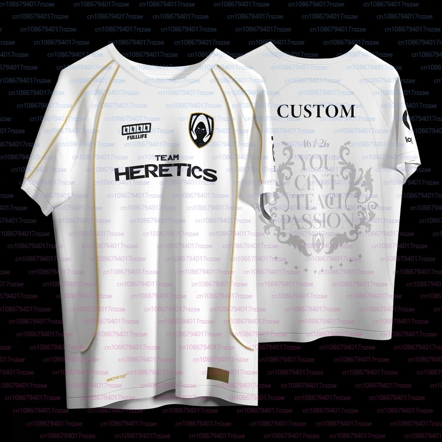 Nouveau 2026 uniforme équipe hérétique maillot hommes mode Esports Club Fans T-shirt LOL LEC jeu t-s
