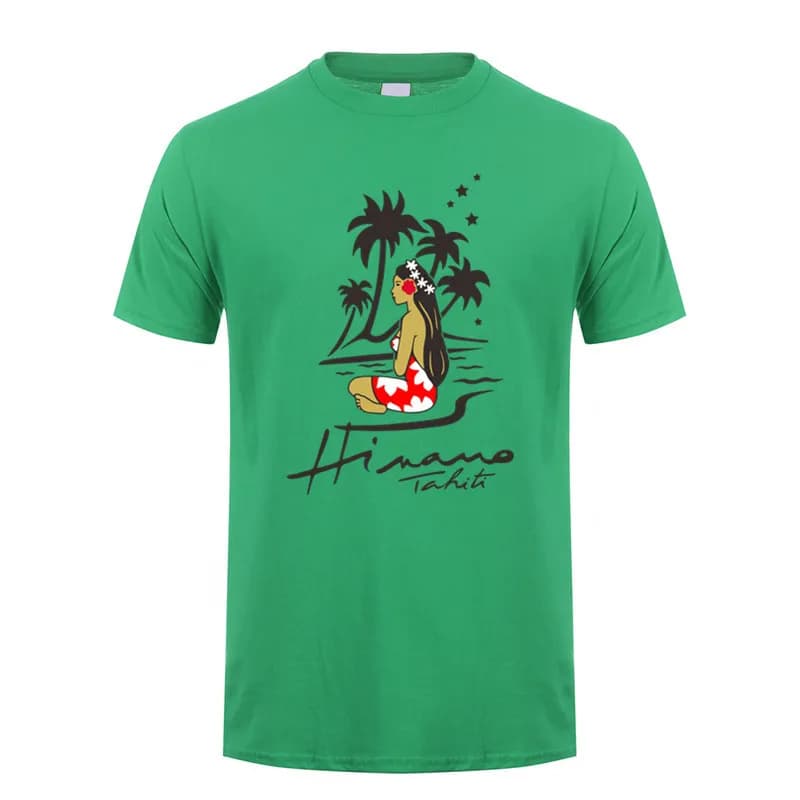 Hinano Tahiti bière t-shirt été hommes coton à manches courtes T-shirts Hinano Tahiti homme hauts t-