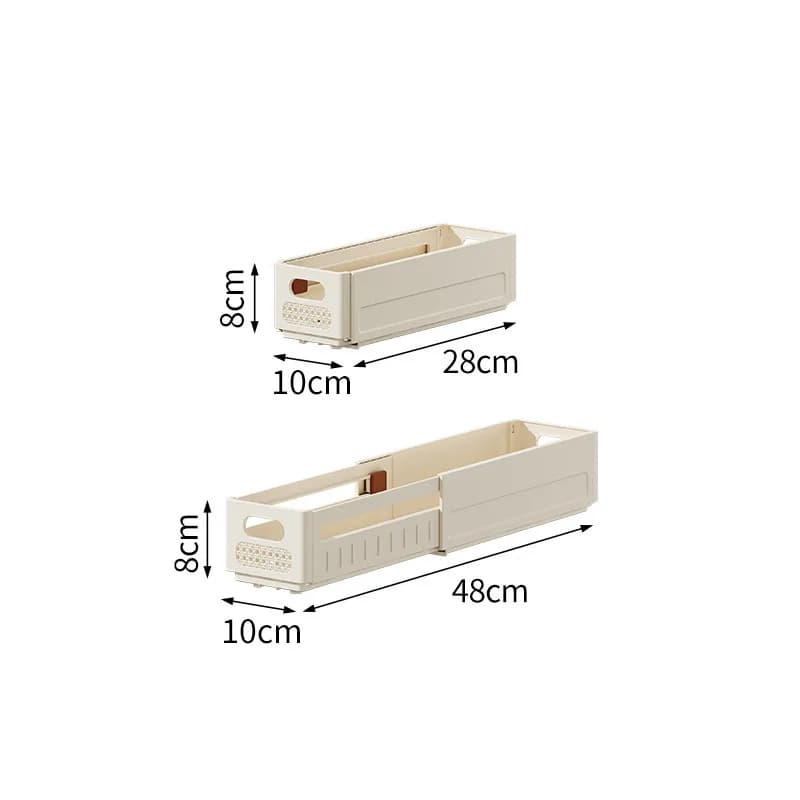 Organisateur de vêtements de garde-robe extensible, boîte de rangement pour vêtements, plastique en