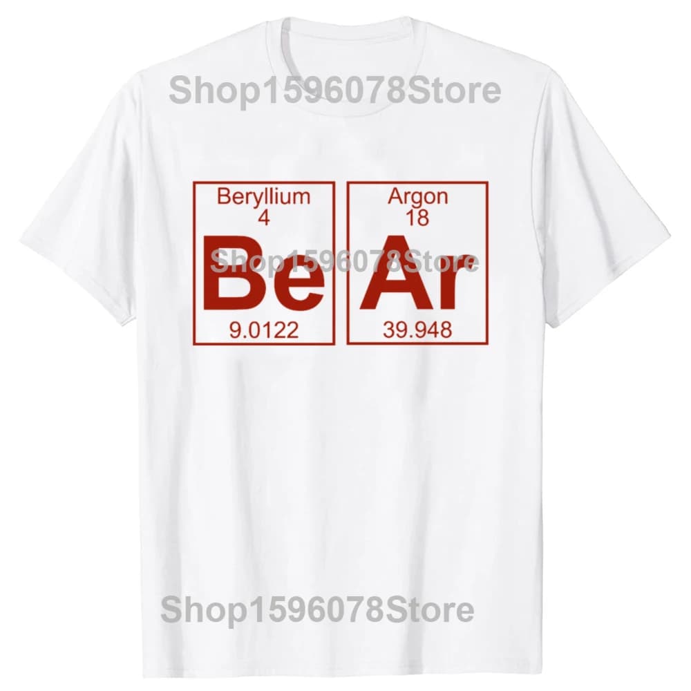 T-shirts en coton 100% avec motif de tableau périodique amusant pour hommes et femmes, t-shirt décon