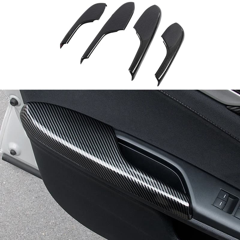 Couvercle de protection pour panneau d'accoudoir de porte intérieure, accessoires pour Honda Civic 1
