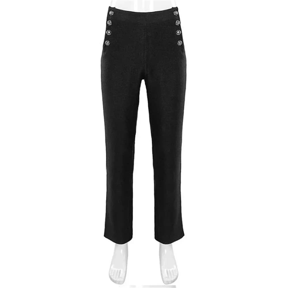 Costume de Cosplay Steampunk Vintage pour Homme, Pantalon Victorien, Taille Haute, Vêtements Rétro D