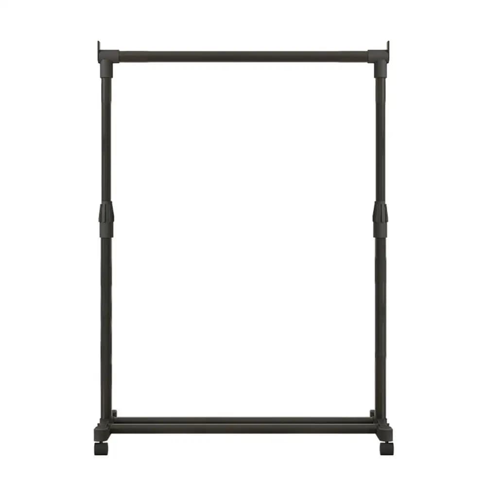 Porte-vêtements télescopique porte-vêtements en métal robuste sur roues support de séchage de vêteme