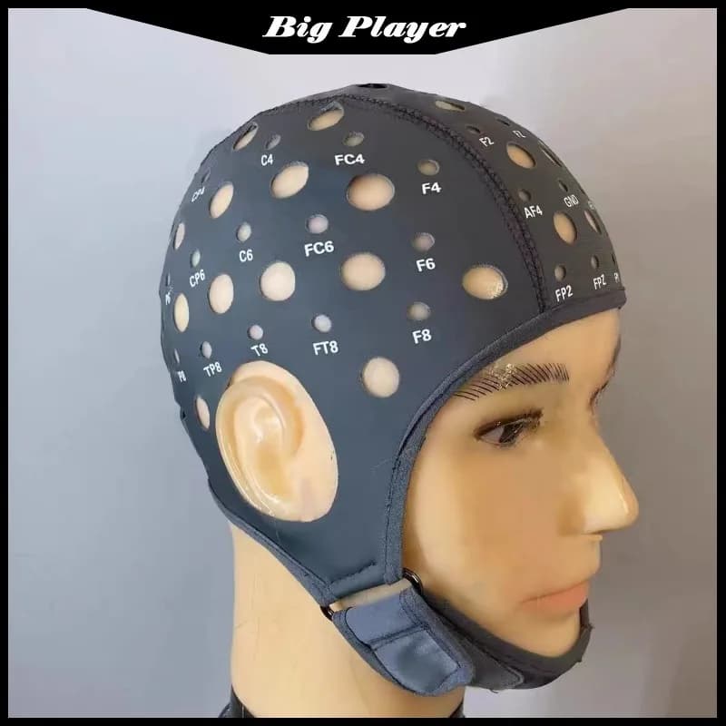 Conception d'électrode intercalaire ultra-mince à capuchon EEG à 64 canaux pour une surveillance pré