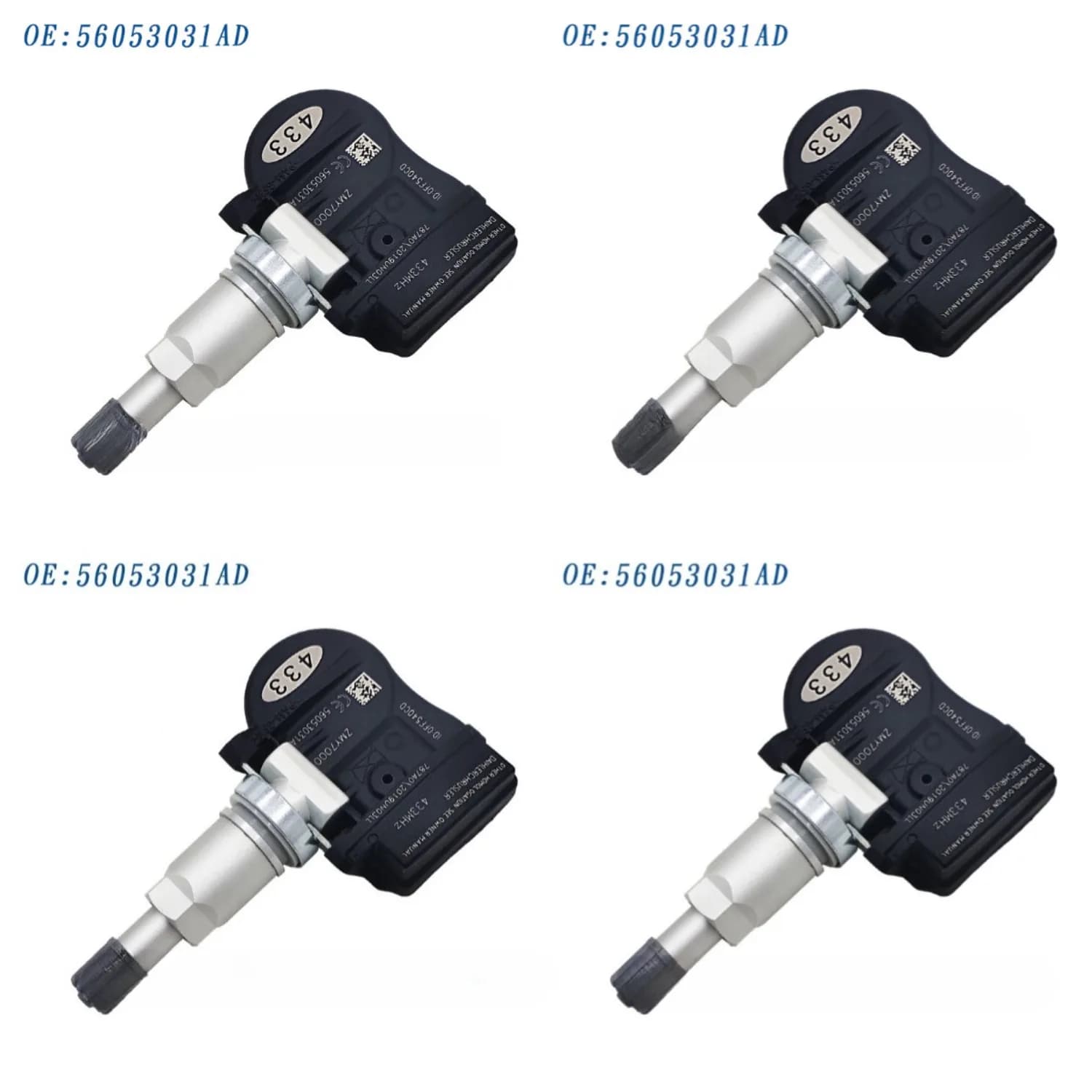 Système de surveillance de la pression des pneus 56053031AD pour Renault CLIO II 1.2 16V et 1.5 DCi.