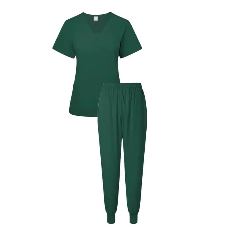 Nouveaux uniformes d'infirmière de médecin blanc de soins infirmiers femmes hommes gommages ensemble