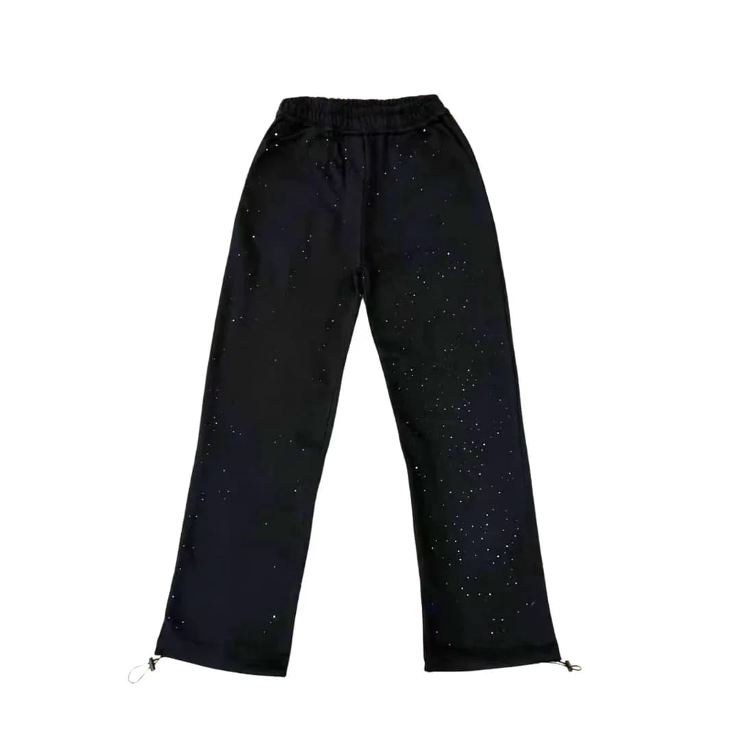 Sweat-shirts et pantalons de survêtement pour couples, style ciel étoilé incrusté de diamants, mode