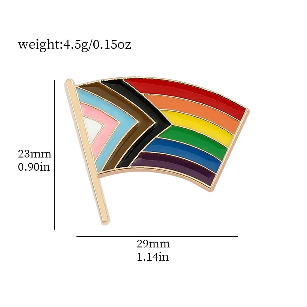Broche cœur arc-en-ciel drapeau LGBT, épingles en émail paix et amour, sac à vêtements, épingle à re