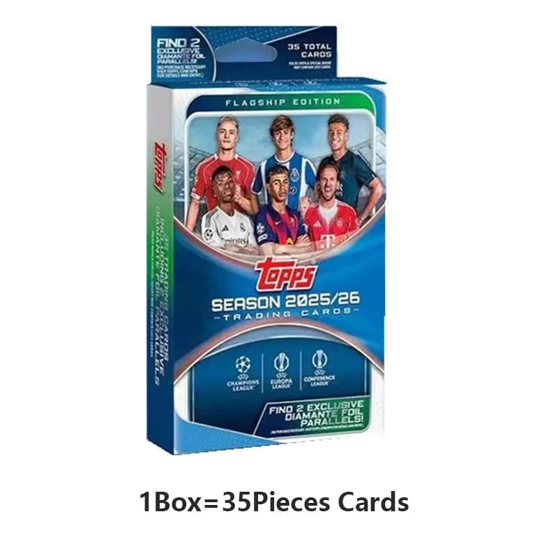Collection de cartes Topps authentiques saison 2025-26 UCC Champions League European War UEFA Club C