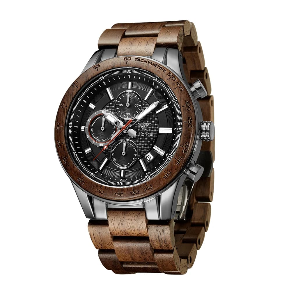Vicvs offre spéciale montre pour hommes calendrier chronographe montre à Quartz mode Vintage romanti