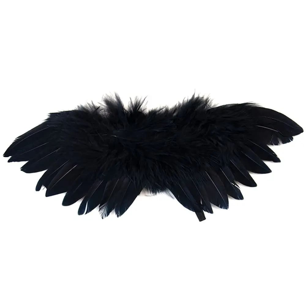 Mini plumes noires pour bébé, bricolage pour nouveau-né/chien, ornements suspendus pour animaux de c