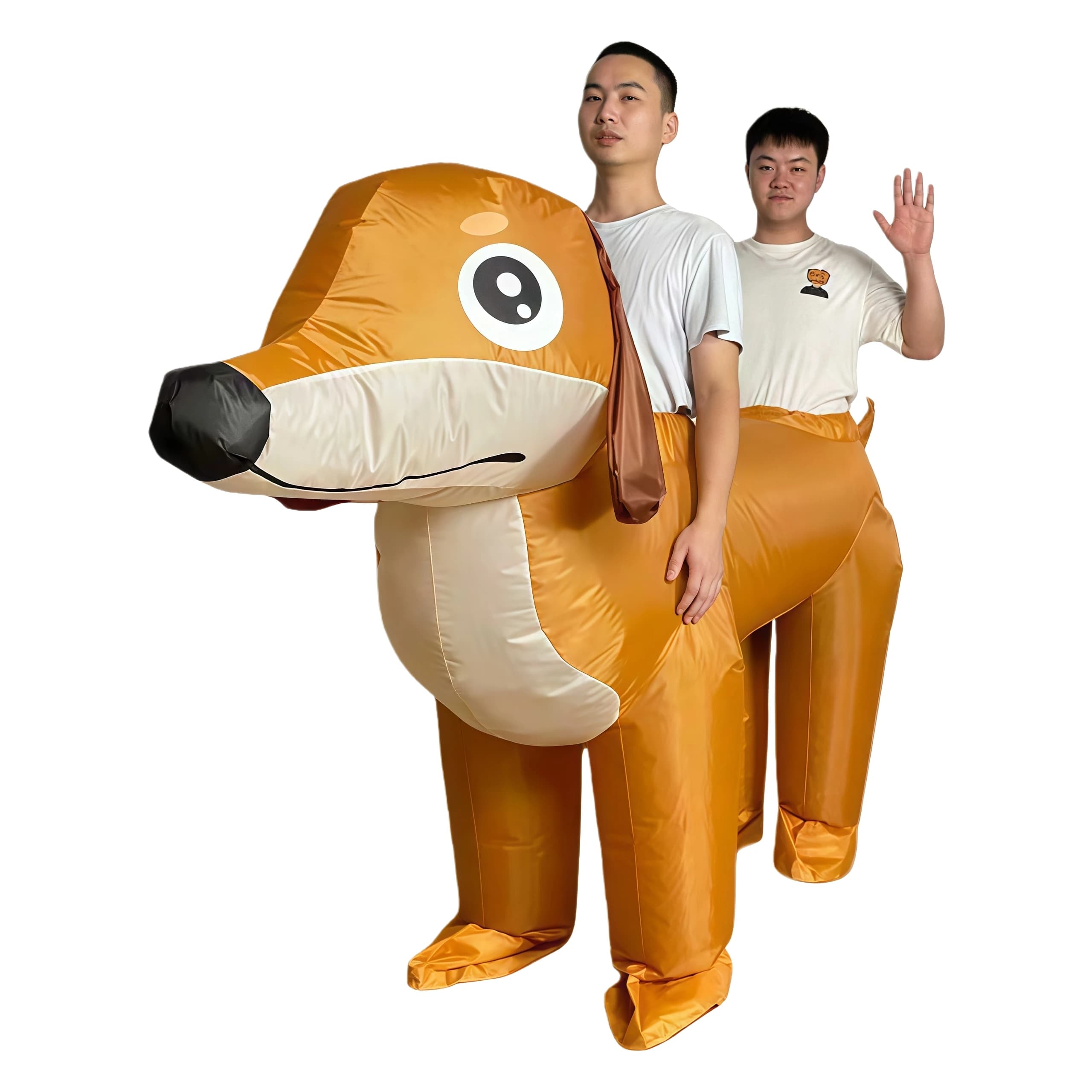 Costume gonflable pour chien et couple adulte, design une pièce, accessoires de costume amusants pou