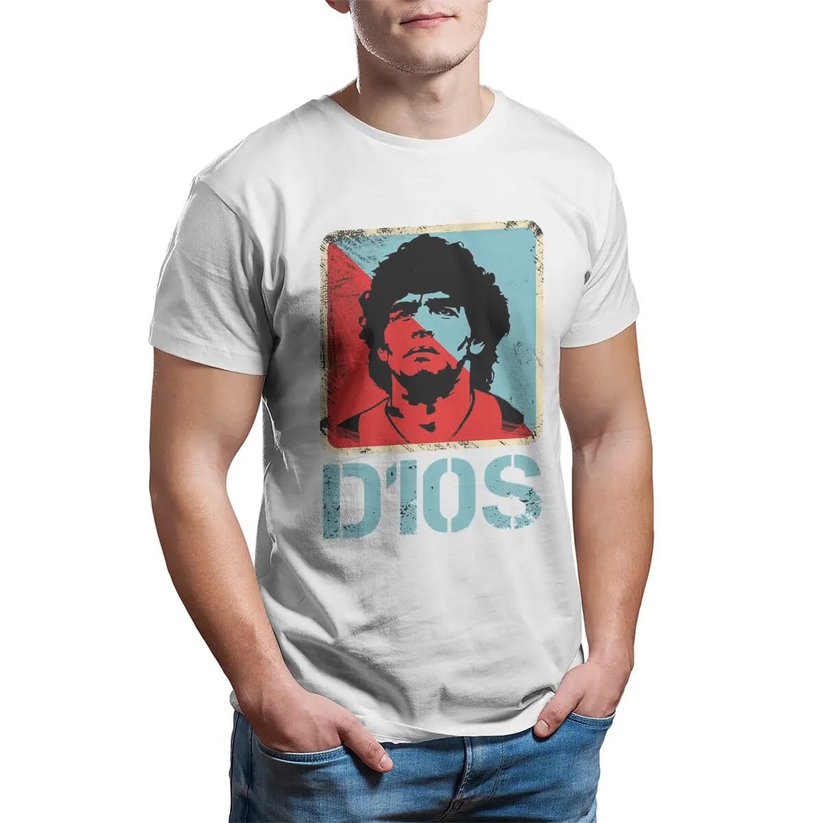 T-shirt Homme, Streetwear, en Polyester, Football argentin, Legend, Diego 10
