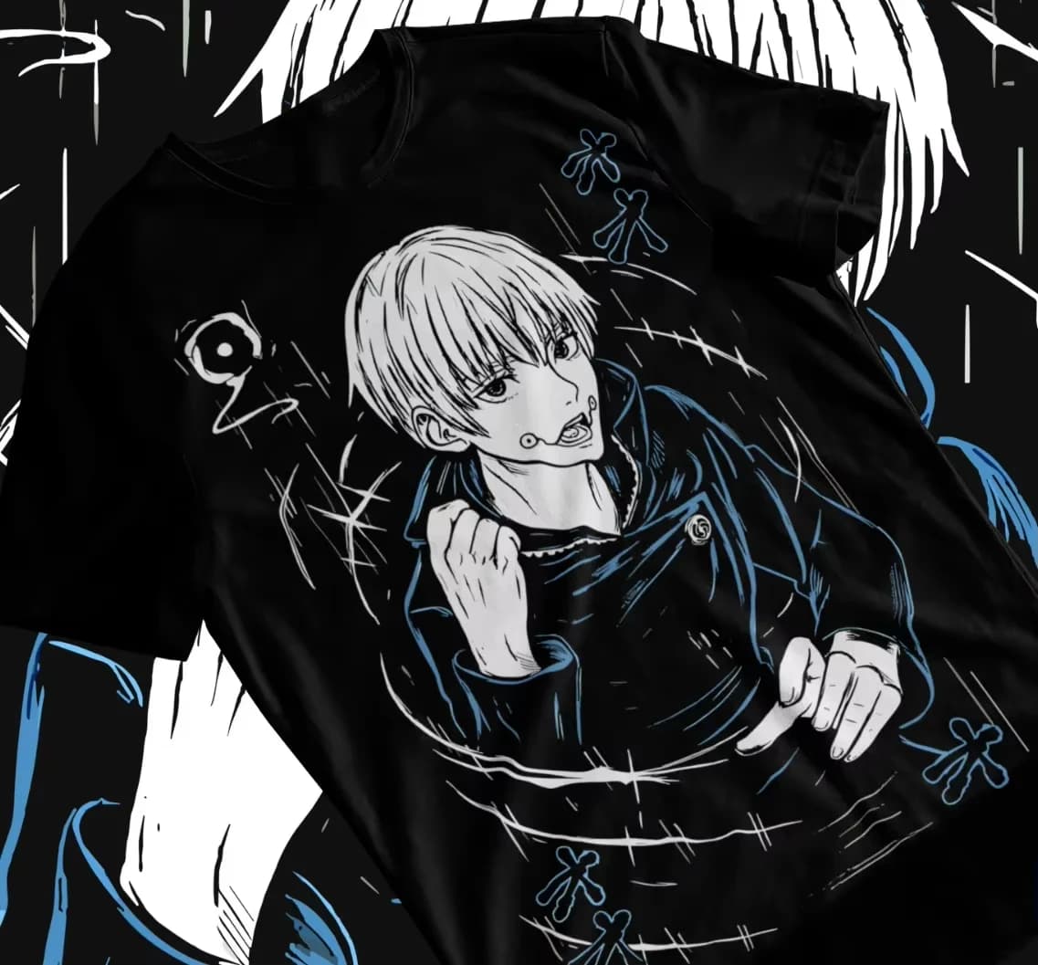 T-shirt Inumaki Toge Jujutsu Kaisen Megumi Fushiguro Satoru Gojo, T-shirt doux pour femme, vêtements