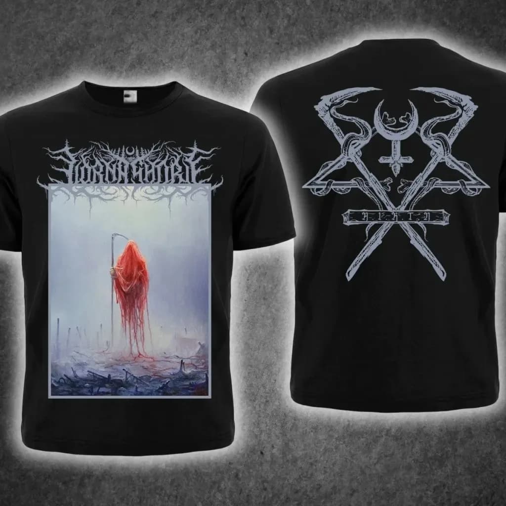 T-shirt imprimé Lorna Shore Heavy Metal Band, style punk hip hop gothique, streetwear rétro unisexe,